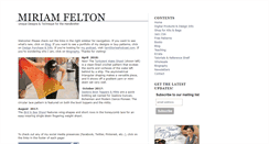 Desktop Screenshot of miriamfelton.com